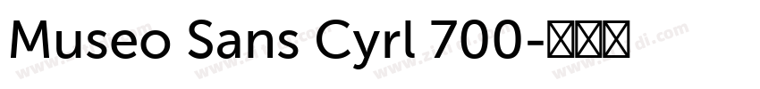 Museo Sans Cyrl 700字体转换